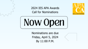 Read more about the article 2024 IES APA Awards – Call for Nominations Open